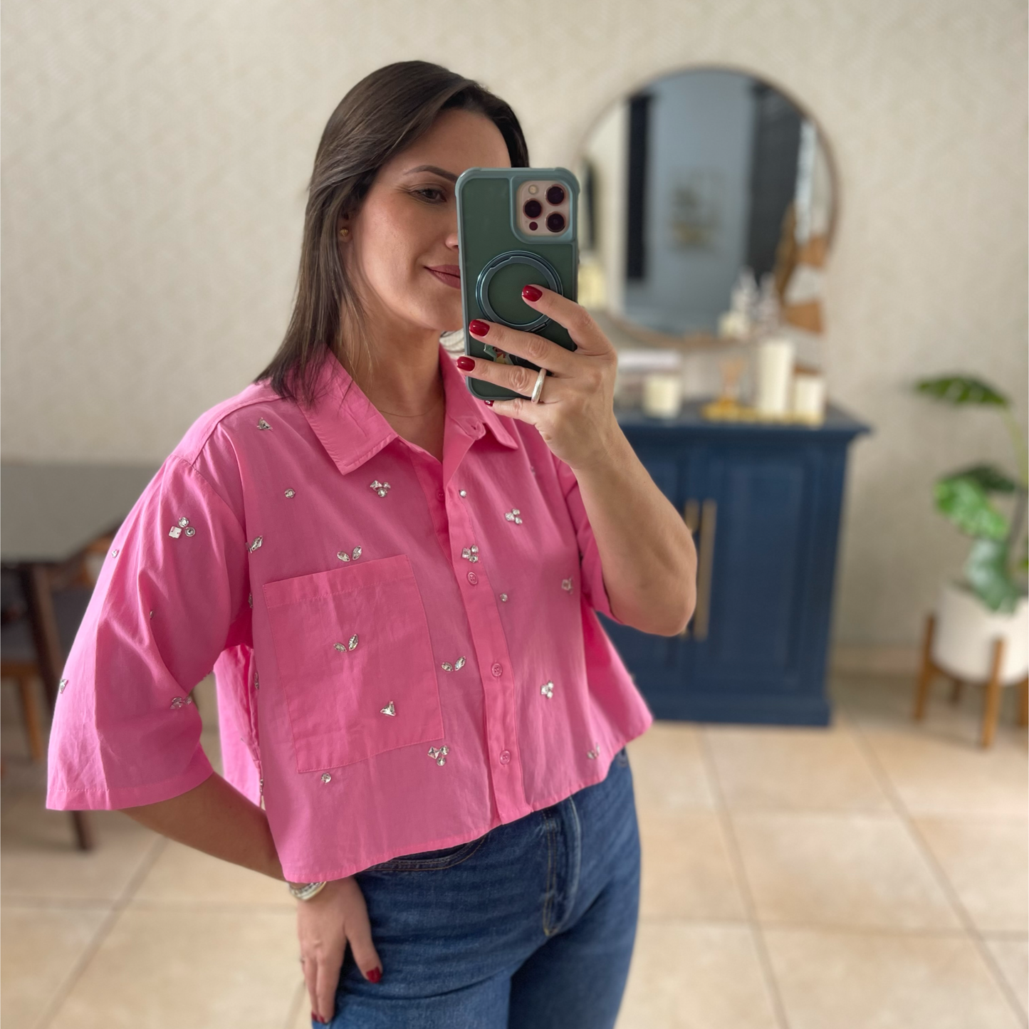 Paola Crop Blouse