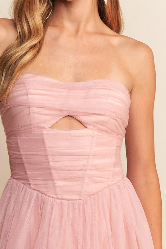 Pink Tulle Midi