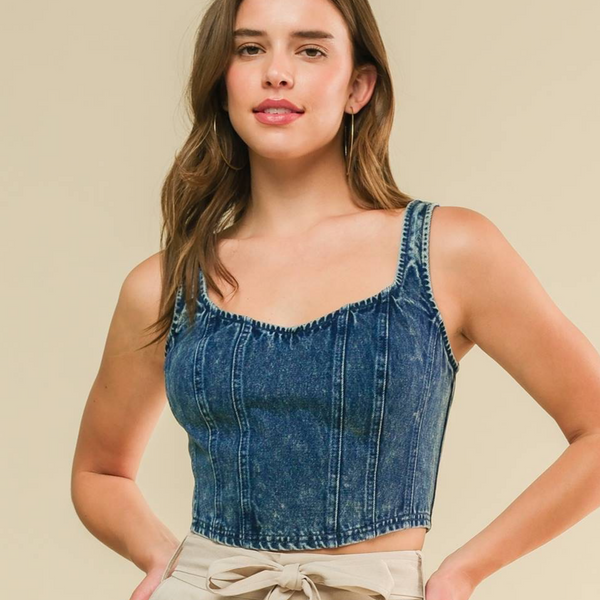 Denim Crop Top