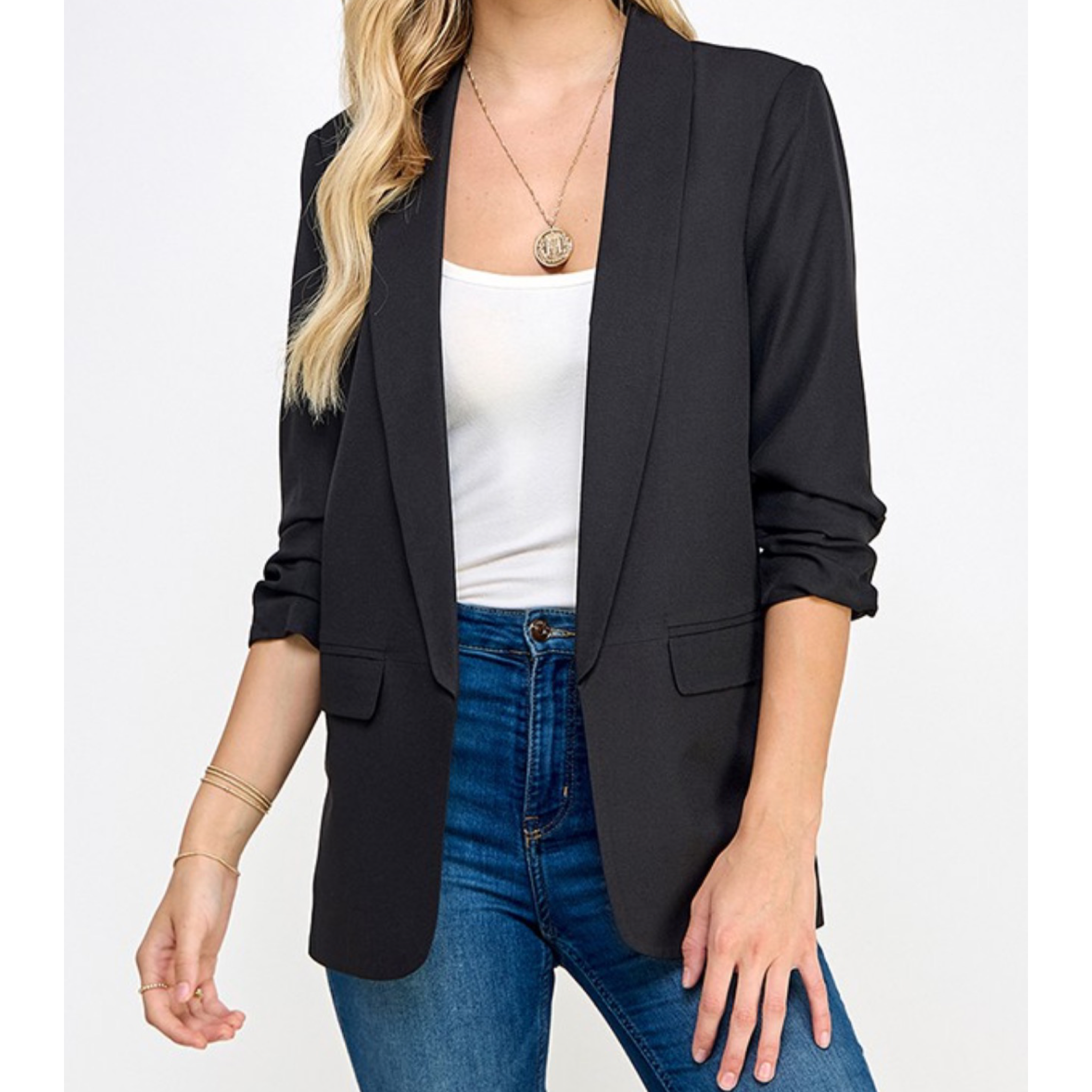 3/4 Sleeve Blazer