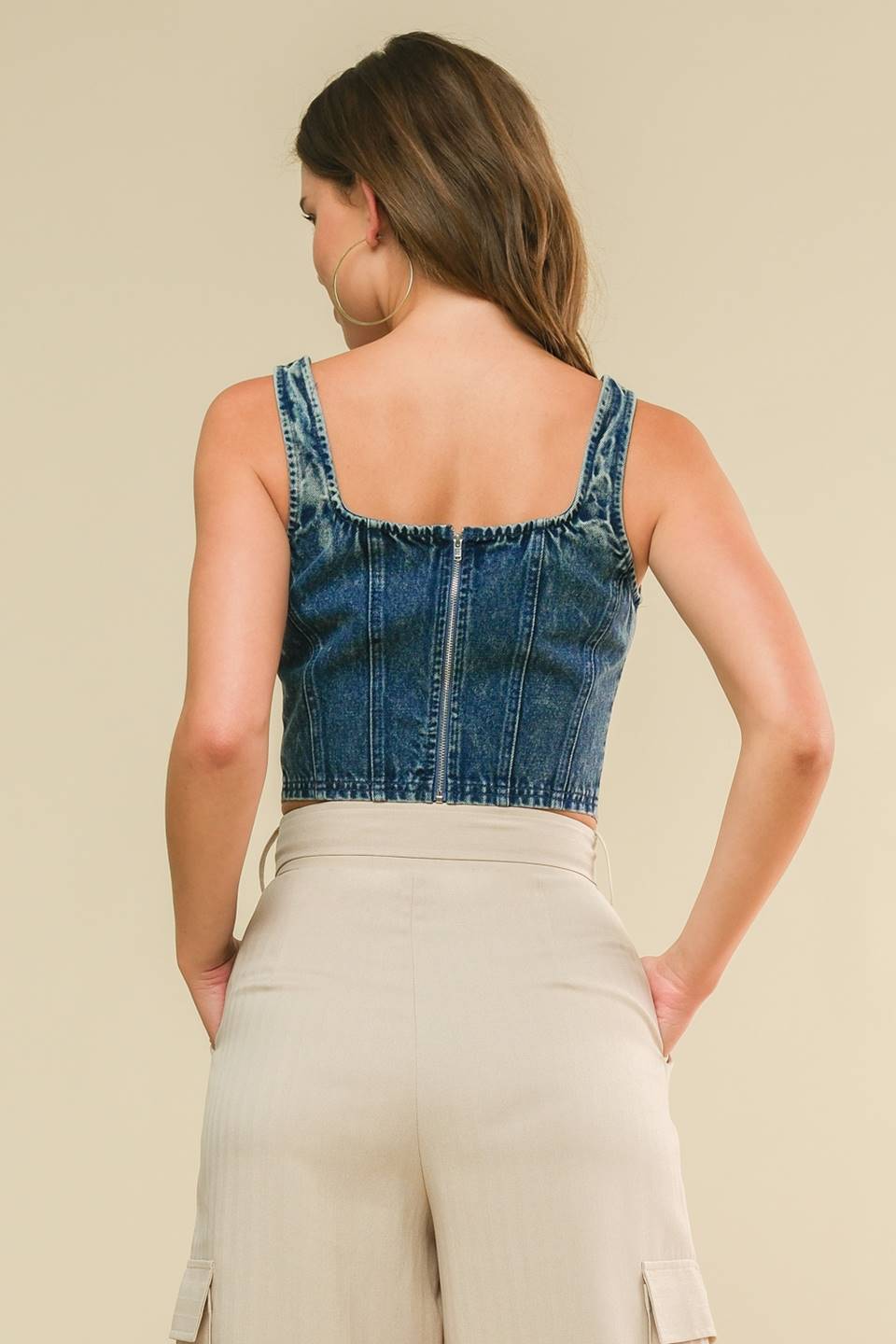 Denim Crop Top