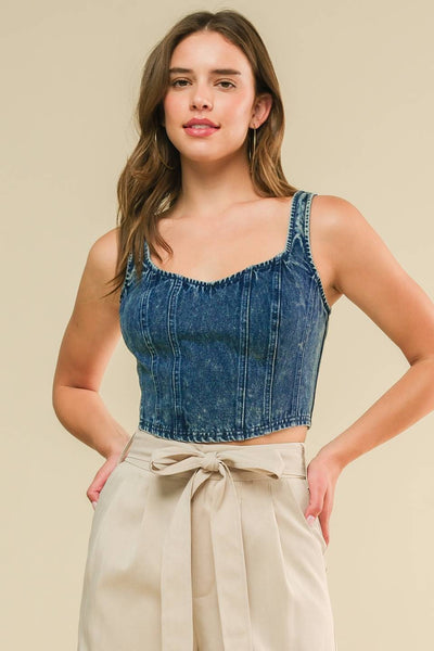 Denim Crop Top